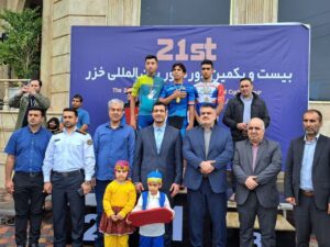 مرحله نخست تور بین المللی دوچرخه سواری خزر به انجام رسید