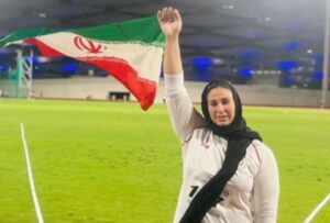 رقابت های دو و میدانی غرب آسیا / پرتاب طلایی الهام