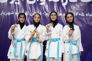 دومین مرحله لیگ کاراته‌وان دختران/ چالاک‌ها درخشیدند!